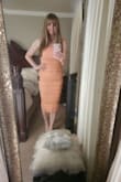 The dress is made of good quality, it's comfortable and the ruching is very flattering. The dress is more peach than pink. Ordered for my daughter for a Bachelorette event, but pix show me instead because it didn't arrive on time for her - AMBER K.
