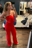 I ordered a medium, definitely could have done the small. But I am getting the medium hemmed shorter and taken in a bit. I was already wearing it before I realized it was a liiiitttle big on me. But other than that, it was perfect!!!! I got so many compliments - Lindsay J.