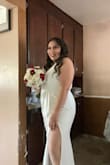 I absolutely enjoyed the material and it fit perfectly for my wedding. True to size had an amazing stretch. - Juana C.