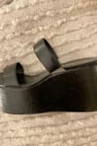 I was so excited to wear these when the weather got nice but after wearing them only twice the strap on one side is coming out of the base! They run large which is even more surprising that they are coming out of the base. - Suzie R.