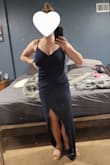 Really love it. Fits well. Wish they had more color options. Covers bust well. I had to get it hemmed. - Leah H.