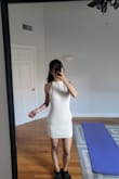 I haven't worn it outside, but I really like the fit of the dress. It does seem see-through, so I plan to wear it for beach vacations when wearing a bikini inside. - Yan W.
