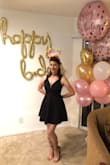 This dress is gorgeous. Had to do a little alteration but it looks gorgeous and the material is firm so it doesn't get wrinkled. - Shirin K.