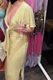 I loved this dress. I ordered a small and an XS, and honestly, there wasn't a huge difference. The stomach was tighter in the xs, but there was also less fabric in the top which I liked. I ultimately decided to wear the small to be more comfortable - Ashley
