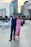 This dress fit beautifully, fabric is quality. It accentuated my curves but was flowy enough not to hug my stomach too tightly after a meal. I wore this to a grad party/gala and was able to dance comfortably all night. I especially loved the rich color and the slightly plunging neckline. Highly recommend! - Laura H.