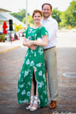 I bought this dress for engagement photos and felt amazing in it. It's beautiful and classy, but the low back and slit keep it from looking dowdy. If you are large-chested, you probably won't be able to wear a bra. I'm a 32B and felt fine about not wearing a bra because it's double lined inside. If you're on the shorter side, consider hemming because it will be shorr. Im 5'8 and had heels on and the length was perfect. Overall it's beautiful and versatile! - Murphy K.