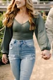 Got this body suit for my engagement photos and it was perfect! - Kaitlyn C.
