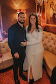 Loved this dress for my fall rehearsal dinner. Long, stretchy, comfy, not too revealing but still a show stopper. - Alyssa P.