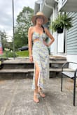 This dress looks great with a blazer, so if you tend to get cold like me and my daughter. Or you could wear a hat, I'm obsessed with hats! - Lindsay D.