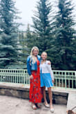 I love this dress. It fits perfectly and I paired it with a jean jacket for Mother's Day. It's a bit revealing in the front so I needed a jacket for the early morning church service. - Kelly K.