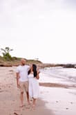 Perfect fit and not see-through at all. Used for beach engagement pictures. Just had to get it hemmed so it wouldn't be too long. - Chantal F.