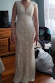 Great dress, fits well without alterations and super comfortable, just not the one for me. - Michelle B.