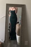 I absolutely love the dress but it was a little long at the bottom but heels helped make it look better! - Haley H.
