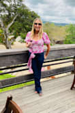 I wore this wine tasting in Sonoma. The color is so pretty and the top has some stretch. It's super comfortable and paired well with my dark, mid-rise flared jeans. Love!!!! - Tiffany H.