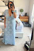 Absolutely love this dress! The material is fitting for the price and that's just any dress I buy from Lulus!! Love all my dress I purchase from here and I'm never disappointed = - Mirna G.