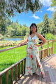 I wore this to my friend's outdoor wedding, and I got so many compliments on it. It was the perfect material for an outdoor wedding. I didn't feel like the material was too heavy since it was a bit warm. I definitely want to wear it again for the right occasion. - Briana W.