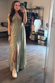 I'll admit, I was skeptical at first. When the dress first arrived, I tried it on before steaming it and wasn't impressed. It was wrinkled from shipping and I didn't think it would look good. After steaming it and getting it done up, it is now my favorite dress. - Liz A.