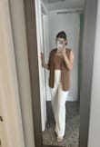 I loved these pants. I got them for a work conference but they are so versatile and I plan to use them for many other events. They run just a tiny bit long for my height but I didn't need to hem them; I made them work with a block heel and I loved the look. I wish they had them in another color because I would buy them. They are not see through at all. Super flattering! - Stefania A.