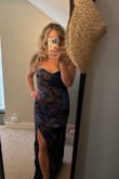Fabric doesn't have much give but fits like a glove. Sometimes a stretchy larger is too roomy but this fit perfectly. - Nicole M.