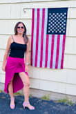 This skirt is so cute, fits perfectly and hugs the hips and so comfortable! I just love it!
I'm going to buy another one (different color) after I post this review. - Darlene C.