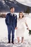 I bought the dress for my elopement in February! While it wasn't very warm (shocking, I know) it was beautiful and fit like a glove! I had so many compliments! I don't have many pictures of the back because to say the least it was quite nippley outside and I wore the shawl the whole time - Madison B.