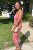Absolutely loved the fit of this dress. It wasn't too tight. You may need boob tape, other than that it's perfect. - Keke J.