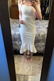 I bought this dress to go get married at the courthouse. It's a perfect fit. Comfortable material, and not see through. - Taylor R.
