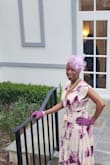 I initially ordered a medium and luckily I had enough time to reorder a large for my event. The dress is a faux wrap and if larger on top go up in size. The large added 2 more inches on top, waist and hips. I received a lot of compliments on the dress. The dress is lined and I wore nude foundations.  It was perfect for a Spring outdoor party. This is the perfect dress for brunch, wedding, date night, and party. I paired with lilac heels, a fascinator, and lilac clutch. - Alanda J.
