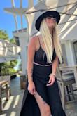 This was by far the most beautiful and fun outfit to wear on my birthday! I ordered the small but it was just a bit too snug so I went a size up to medium. I received so many compliments on this too! Cannot wait to wear it again soon! - Esther B.