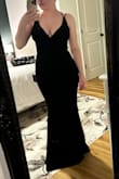 When I say WOW. I got this for my bridesmaid dress for my friend's wedding and I may end up stealing the show from her. It fits me in alllllll the right places (was worried about the ladies up top but don't even need a bra!). The only downside is it's a hassle to get it on/off because of how tight it is and how the straps are designed. We'll see how it goes putting it over my head after hair & makeup is done! - Julie B.