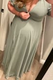 I have a tough time buying clothes online, especially bridesmaid dresses. I chose this one because it had plus sizes. I got a 1X and it fits perfectly and I love the way it looks. It is a lot of boobage, but is perfect otherwise. - Jenna A.