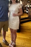I loved this dress for my bridal shower! Very comfortable and the beading was perfect. - Corissa T.