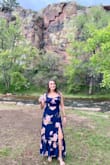 I had no idea what to dress for a wedding but when I looked at this dress I knew I needed to try it on. I'm skeptical about buying dresses online but I decided to get it and see. It looked so perfect! It made me feel really pretty and it was super comfortable. The material has a great quality as well. - Aline G.
