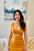 This is for sure a dress for walking around the beach when it's not too hot. Very comfy however the side opening is a little higher than I want it to be. Beautiful color for sure. - Farnaz H.