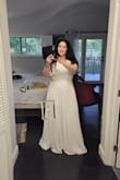 I love this dress. Looks beautiful. Needs alterations on the length and maybe the waist a little bit. Love the fabric. Just stunning... - Annette P.