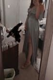 Bought this for an upcoming wedding! I am so happy with it!! Absolutely obsessed with how it looks on me! Will definitely be purchasing more dresses from here! It is very long though so if you're shorter than 5,7 you'll probably have to get it hemmed up! - Lorenna Y.