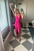 Purchased this dress for a wedding, fit perfectly in all of the right places ( - Jennifer C.