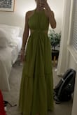 I loved the fit and style of this! It was extremely flattering and the open back was stunning. It was also ever so slightly darker than in the image online. I ended up returning it only because I needed it for an event and loved another dress I ordered from Lulus more :) - Samantha N.