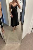 This is such a flattering dress. Also is like double lined with fabric. I plan on wearing it to a late fall wedding. Love love love. - Jess H.