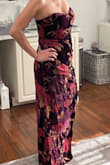 This dress is absolutely stunning. I read reviews and determined I needed a large where I sometimes go between either a medium or large. The large was absolutely perfect. The pattern is gorgeous and the fabric is soft and beautiful! - Amber P.