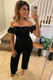 Def recommend this jumpsuit. High-quality fabric and very comfortable. I did not have any issues with the sleeves as other reviewers mentioned. Buy it, you won't regret it! - Malena G.