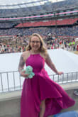 Oh my Godsh I love this dress. The color is even more beautiful in person and I love the cut of the skirt. I felt it flowing all around me as I walked. I wore it to the Taylor Swift Era's tour and got so many compliments!! I can't wait to wear it again. - Shannen C.