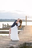 Bought this dress last minute to wear for my engagement photoshoot and I'm so glad that I did!! I'm 5'4" and wore heels and it was still a bit long to walk in, if I were to wear for an event I would likely get it altered. - Emily M.