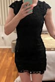 I was looking for a dress to wear to my cousin's wedding and really wanted something appropriate (we have a small family so I am one of 3 that is going) but still my style. When I found this dress I knew it was the right one! Love the open back and the thick material. - Roxanne L.
