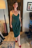 Loved this dress. It's one of only two that I kept after I ordered 7 different styles! The bodice is very flattering. Not wearing it with the red shoes in the pictures; they were just the heels I had available! :-) - Kendall J.
