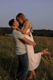 I bought this dress for our engagement shoot and it was seriously so perfect - Haley C.