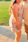 Loved this dress so much! It is a bit short which I was worried before we left to the event that everyone would see my butt! BUT it actually wasn't at all as short as I thought. I even wore heels and it was still a perfect length where it covered all the right places! - Alexis B.