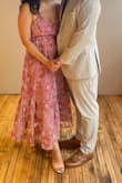 I am a few months from having a baby and was hesitant to buy this dress but I absolutely loved it! It was true to size and fit comfortably. I received a lot of compliments on it and the color was perfect. I paired the dress with Lulus shoes - Diana G.