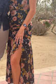 Hard to zip, but nice material and cute for a wedding! Seems slightly short too so I would size up. - Drew H.