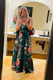 The dress was a little long but it fit like a glove everywhere else! - Michele L.